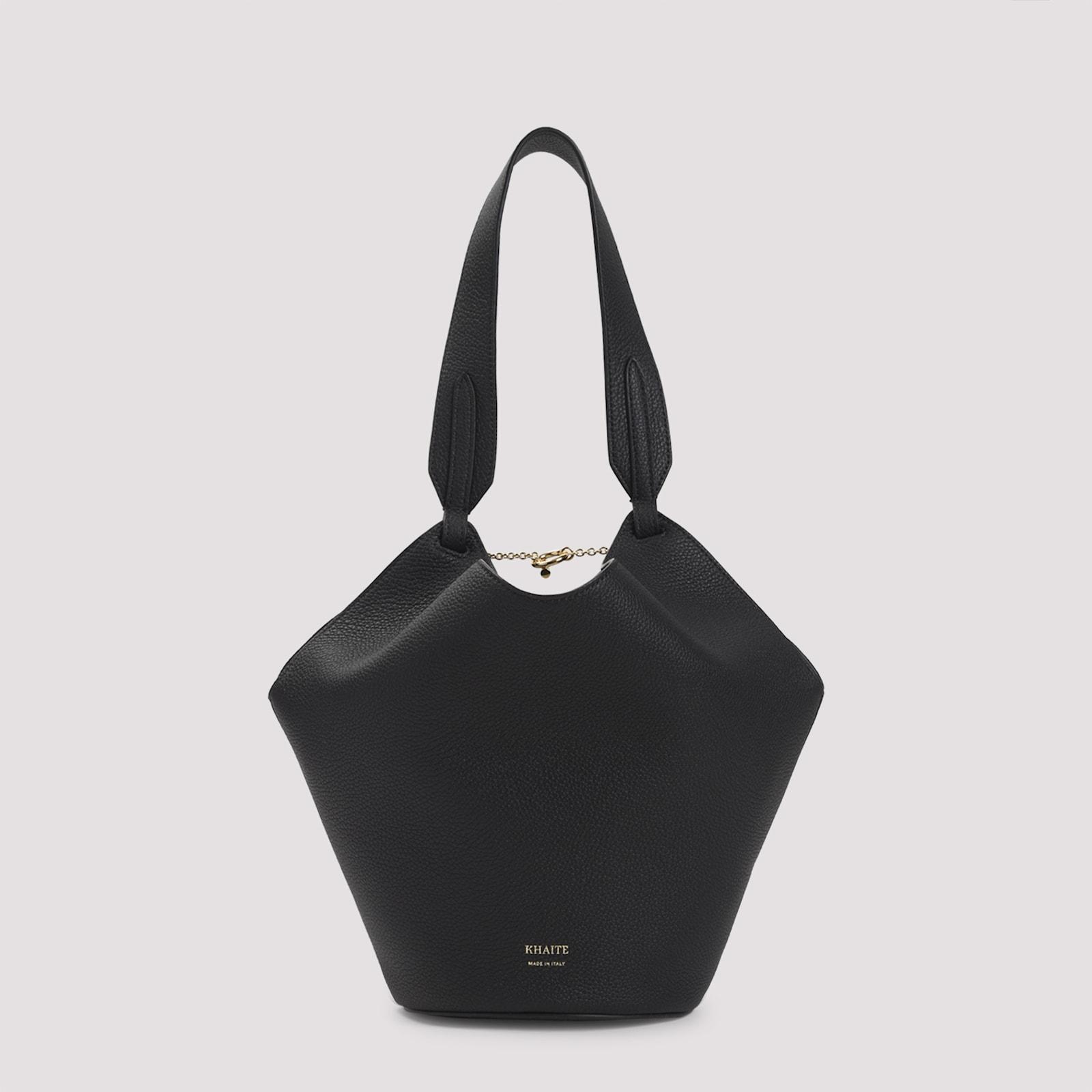 khaite lotus mini tote bag