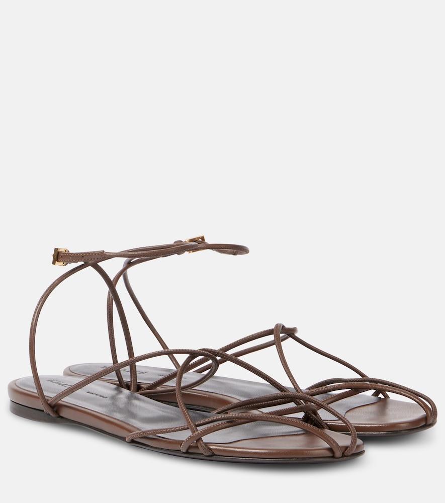 khaite loulou leather sandals
