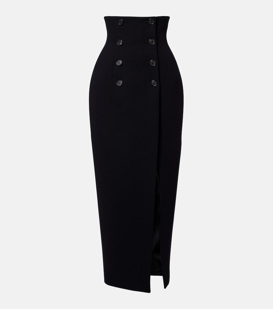 khaite luiza crêpe maxi skirt