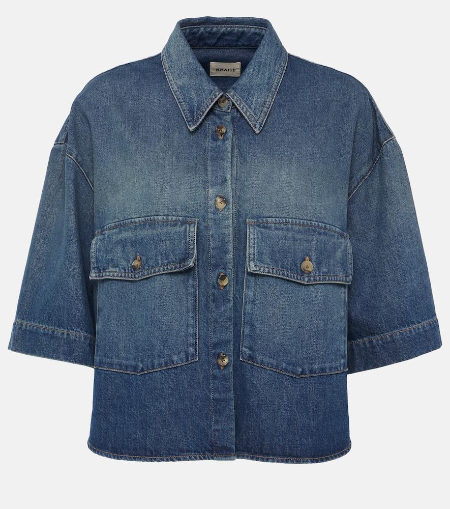 khaite mahsha denim shirt