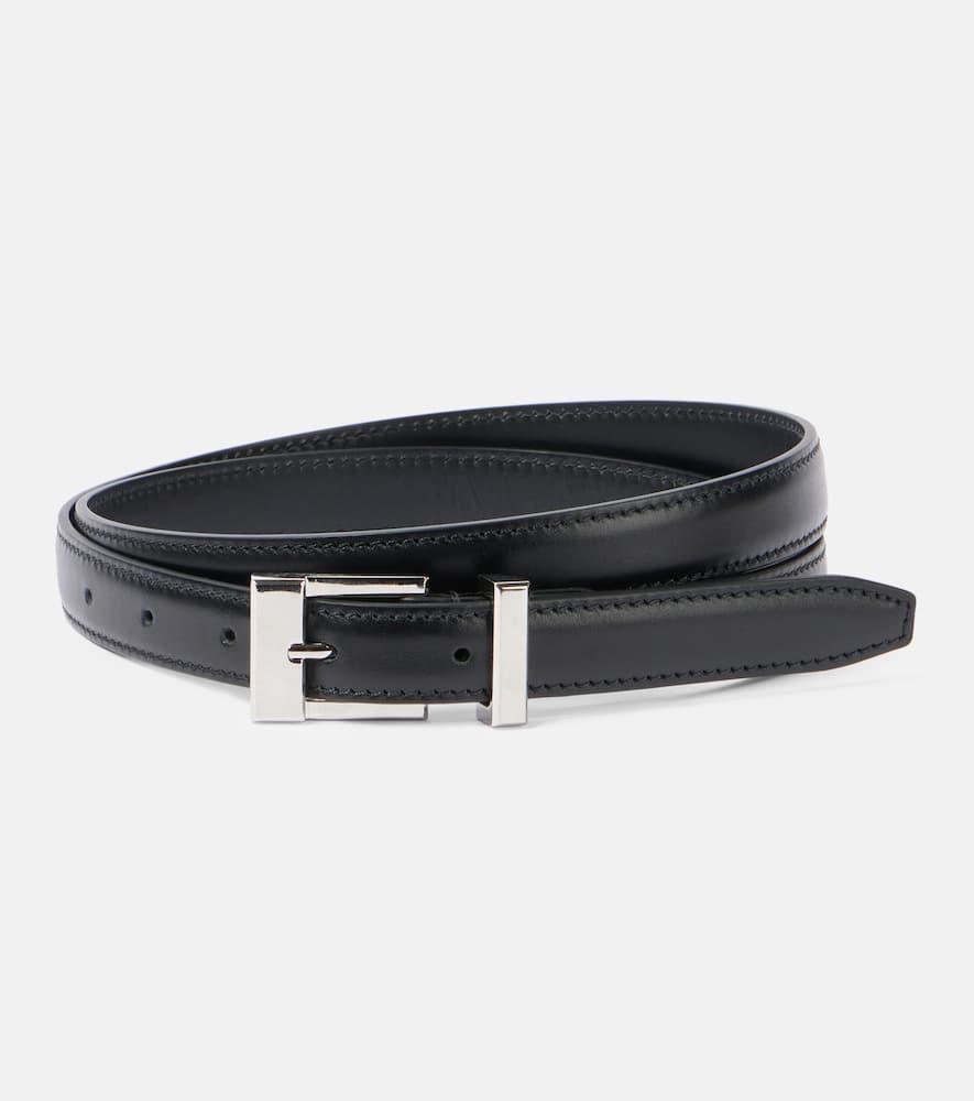 khaite manhattan leather belt