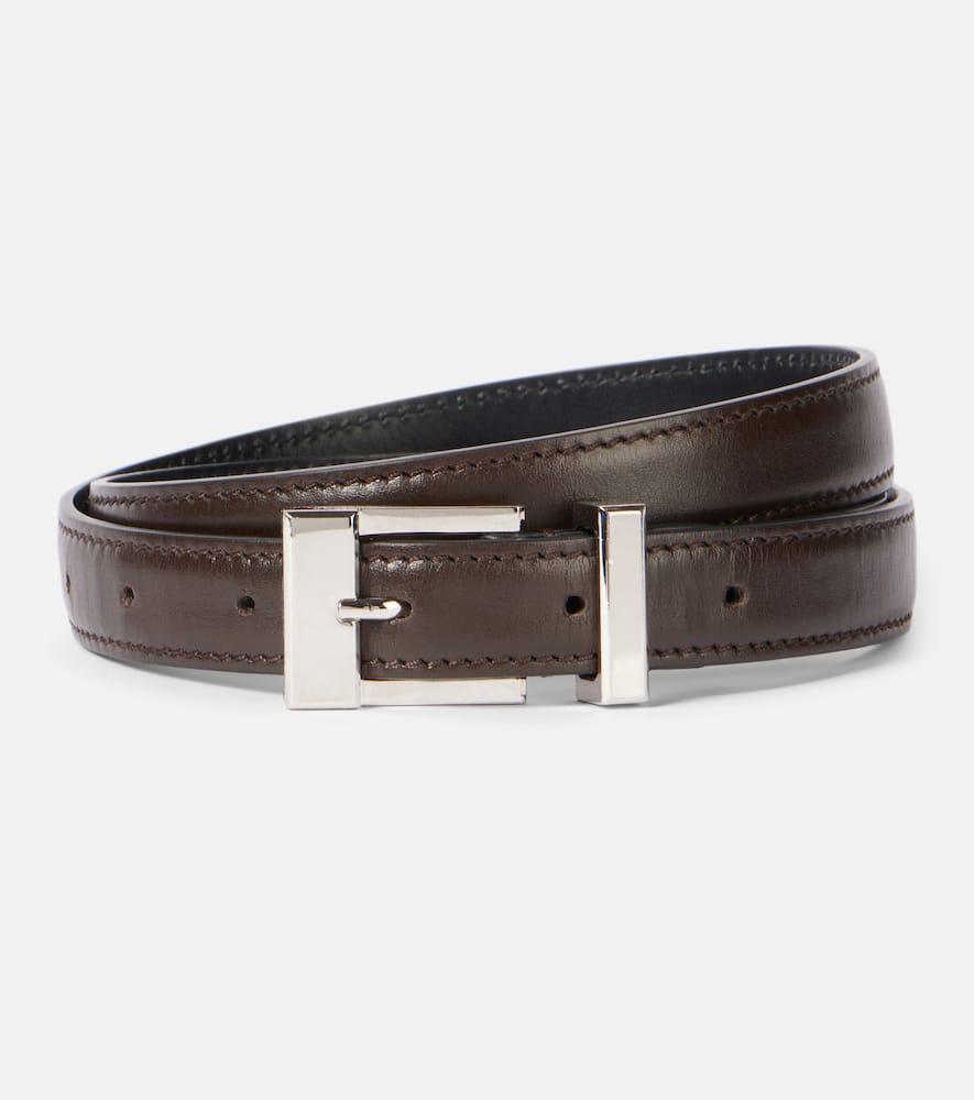 khaite manhattan leather belt