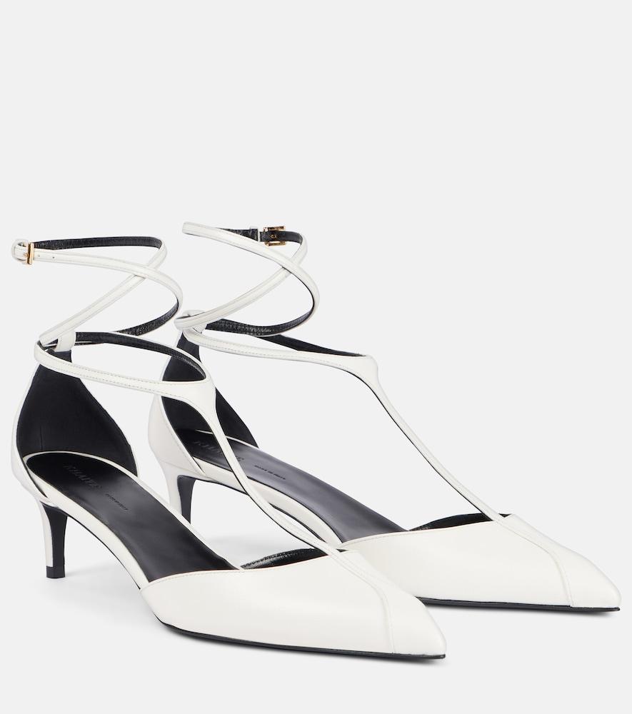 khaite mia 45 leather pumps
