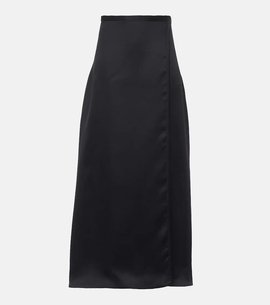 khaite mila silk maxi skirt
