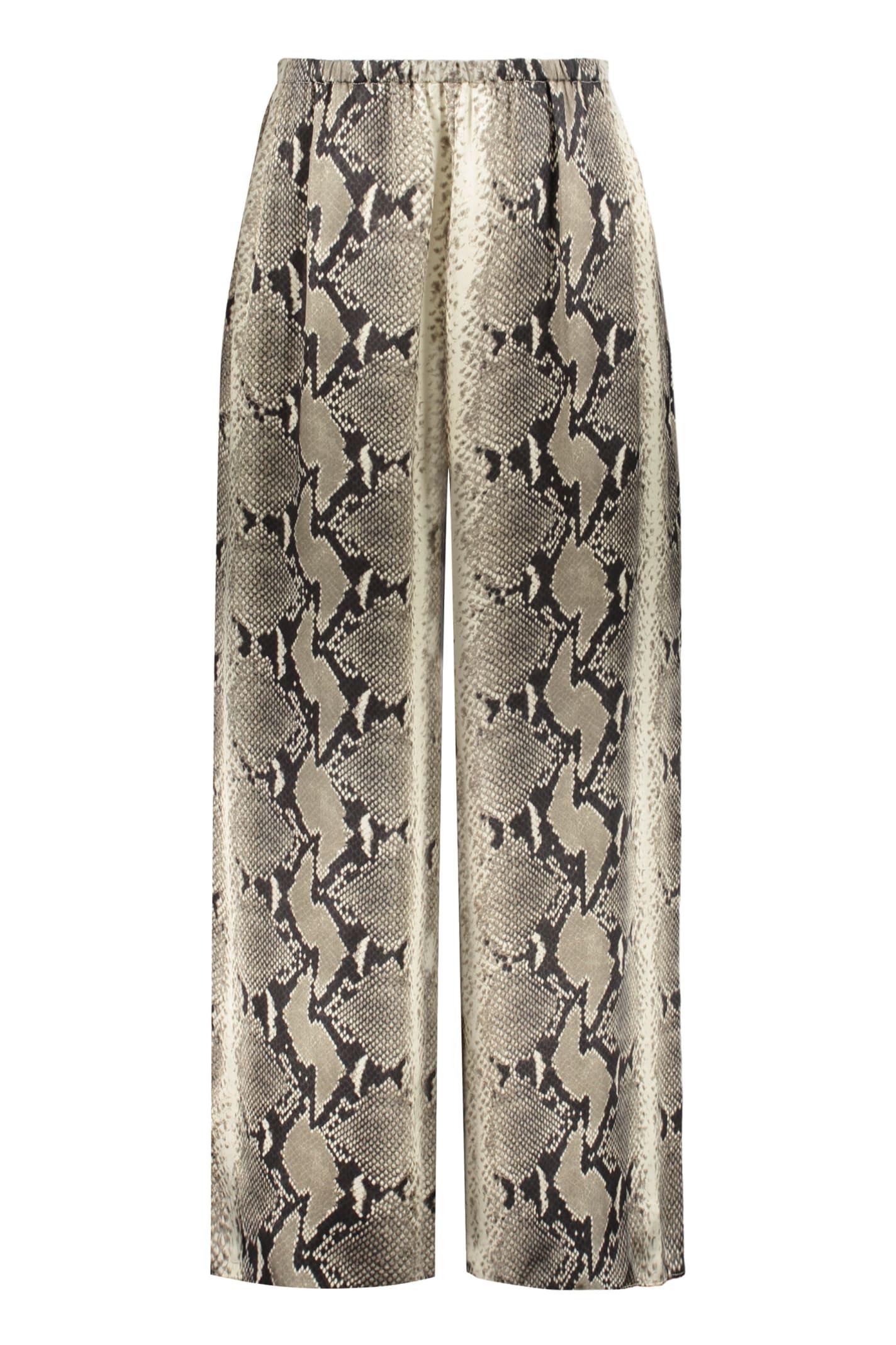 khaite mindy wide leg trousers