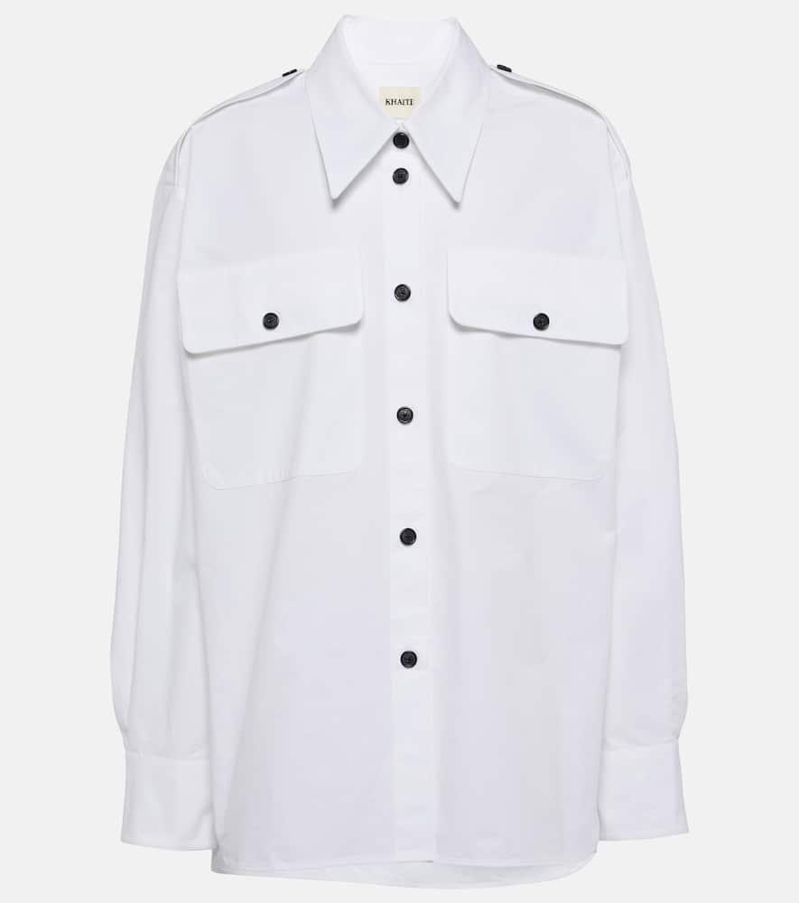 khaite missa cotton shirt