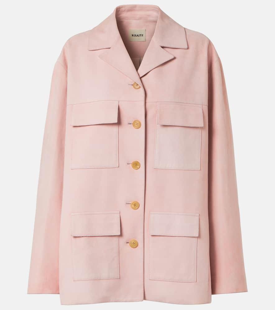 khaite morsson suede jacket