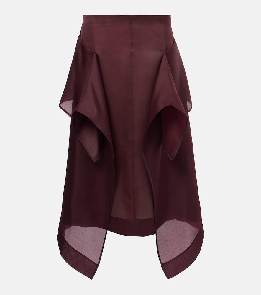 khaite nina midi skirt