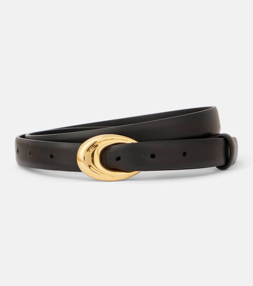 khaite olivia leather belt
