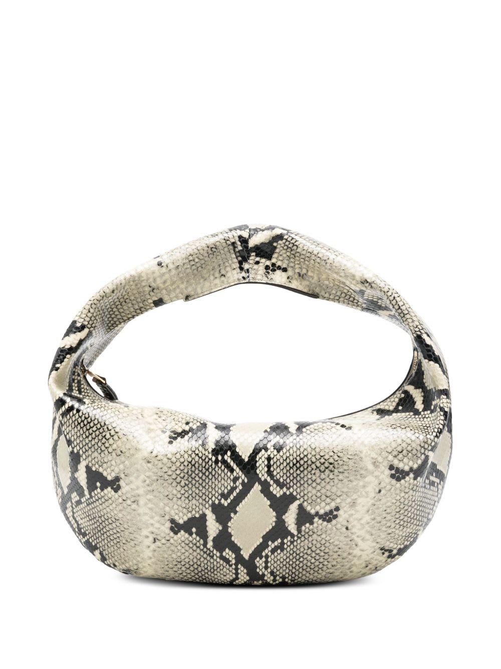 khaite olivia medium leather hobo bag