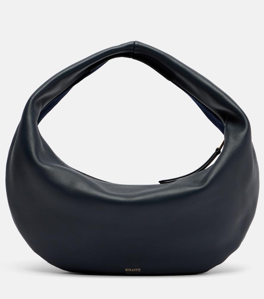 khaite olivia medium leather tote bag