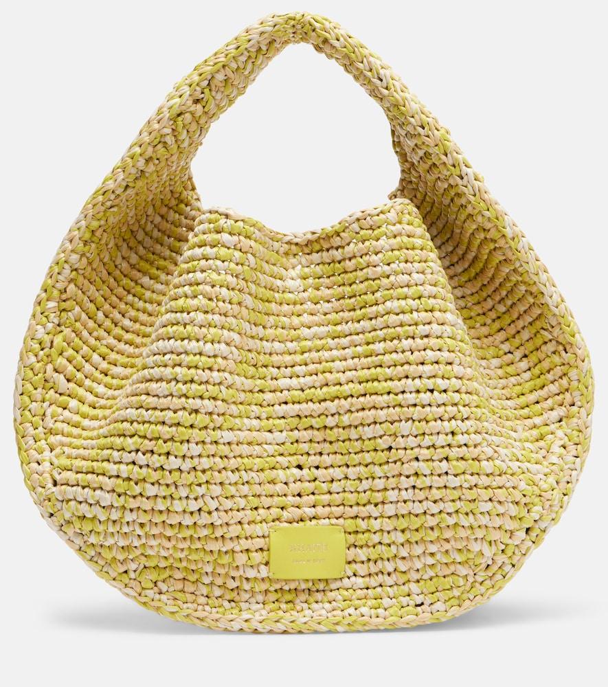khaite olivia medium raffia top