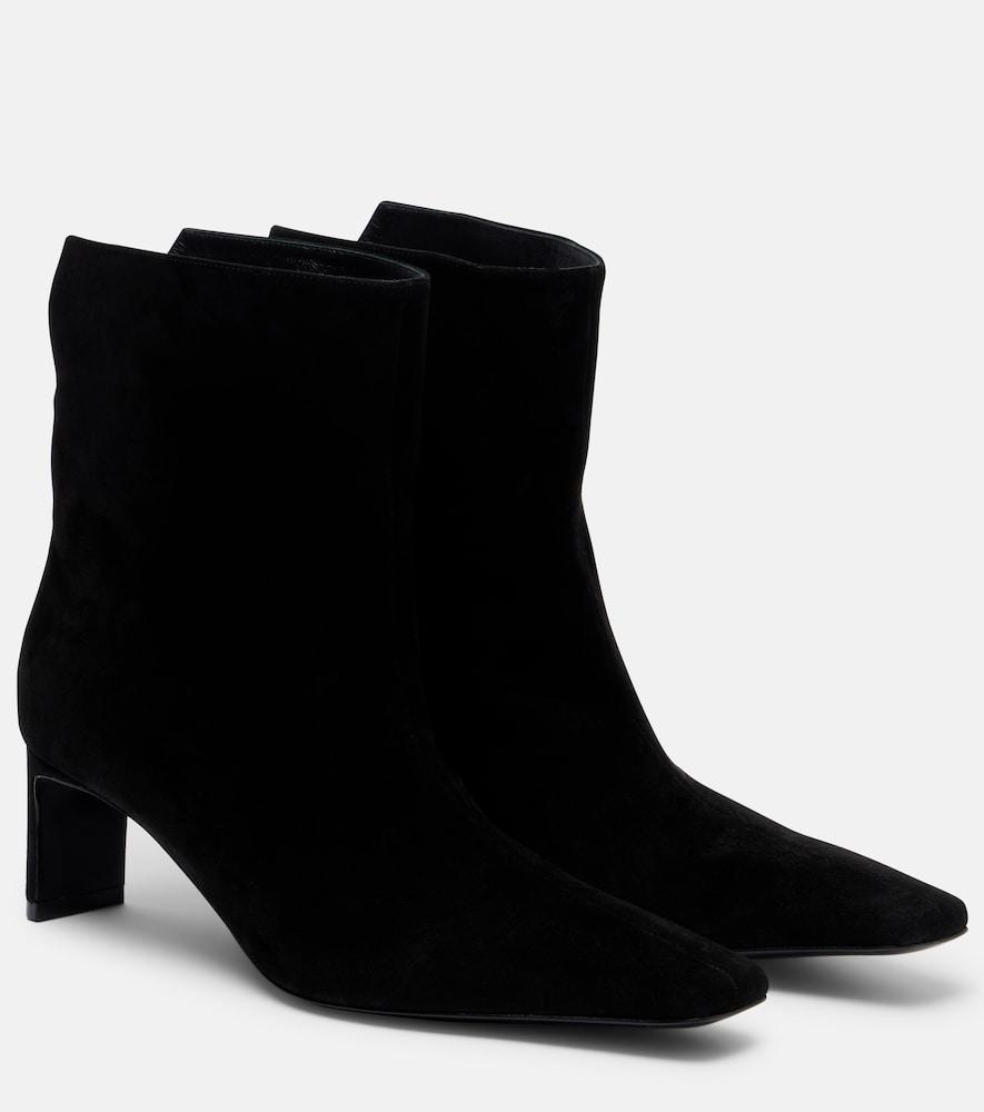 khaite ona 55 suede ankle boots