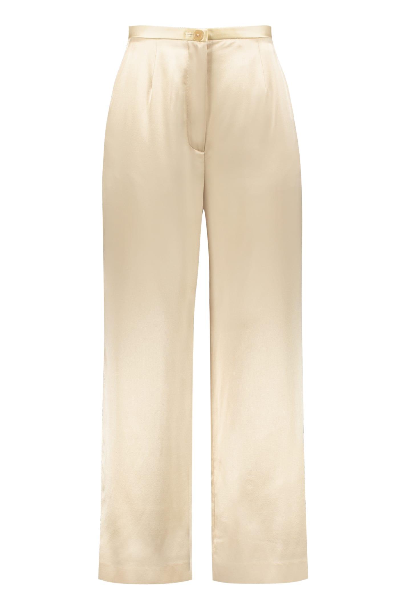 khaite pheadra wide leg trousers