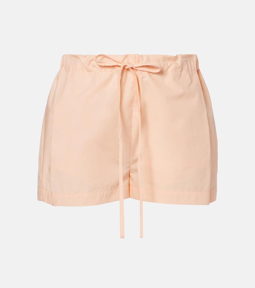 khaite robbie cotton shorts