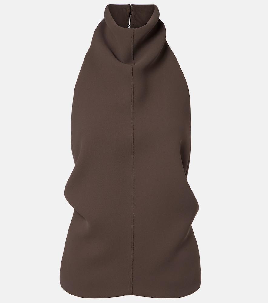 khaite rone halterneck top