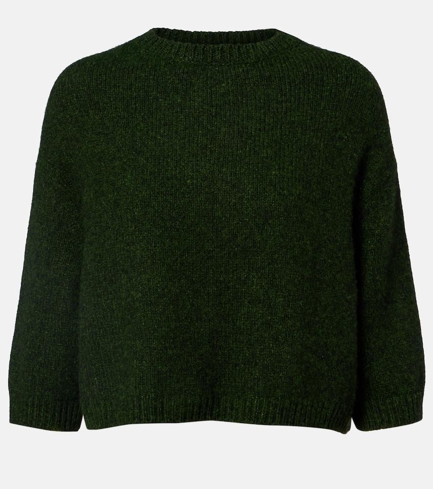 khaite sabina cropped cashmere sweater