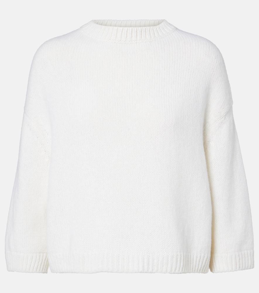 khaite sabina cropped cashmere sweater