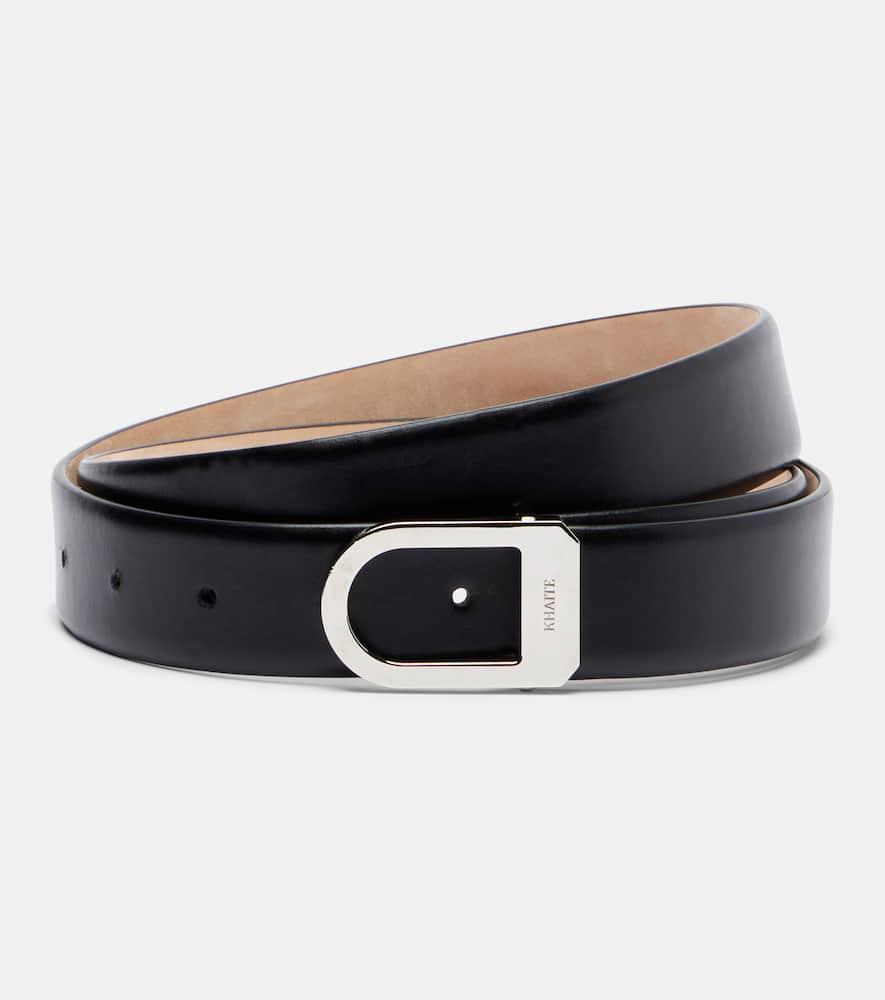 khaite saddle 30mm leather belt