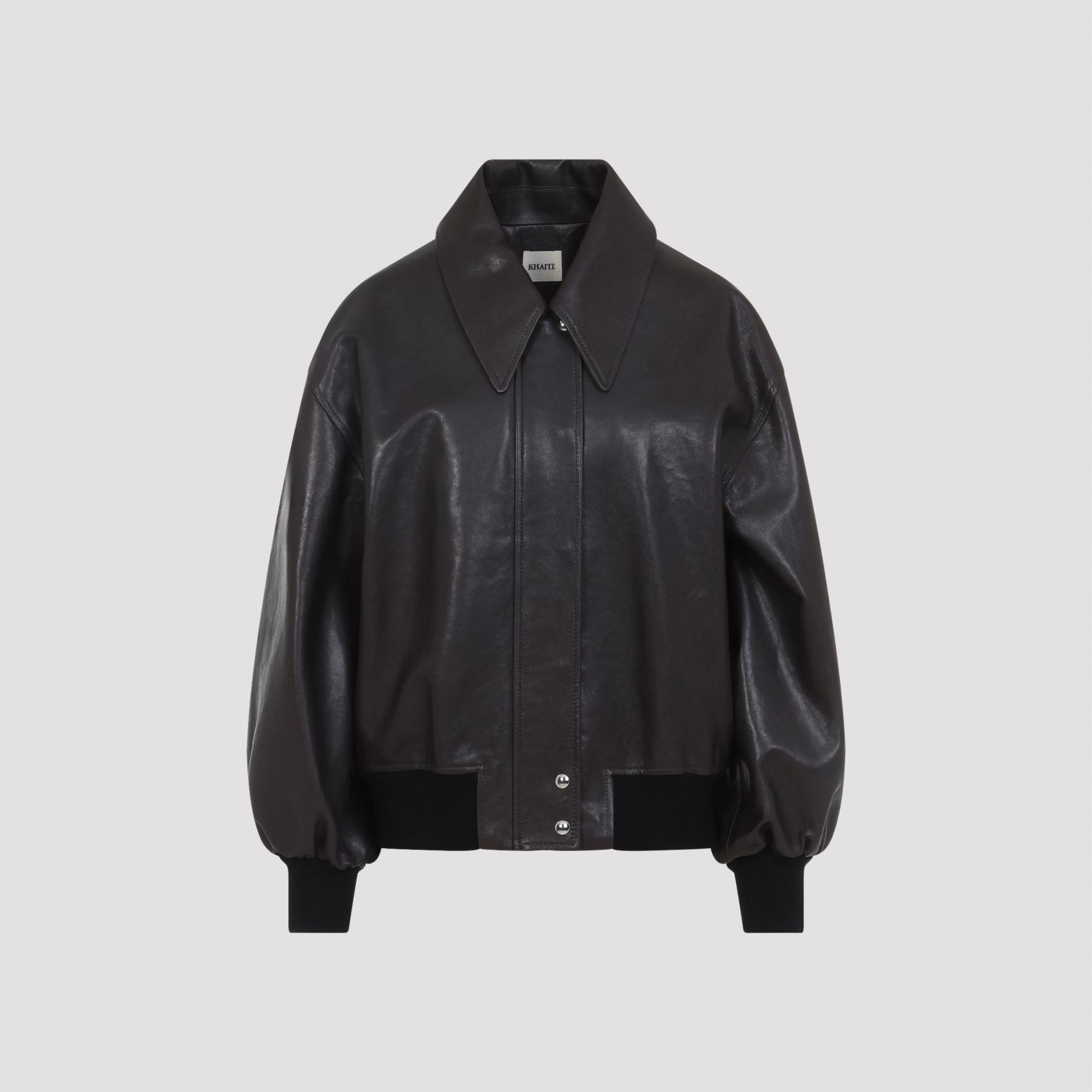 khaite shelman jacket brown lamb - women