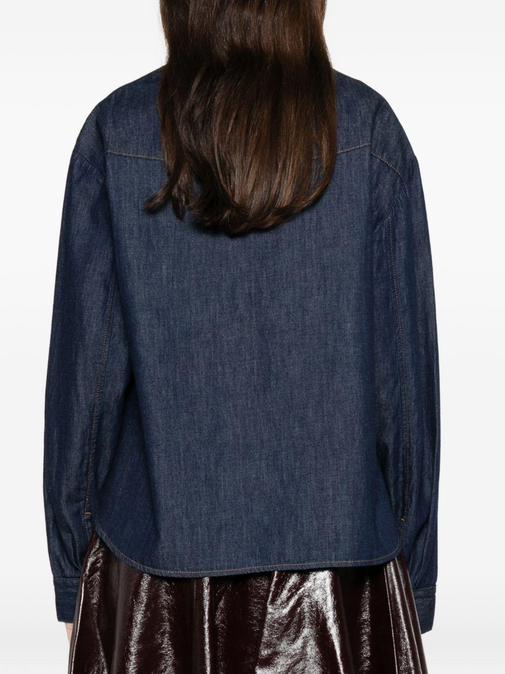 khaite shirts blue organic cotton - women
