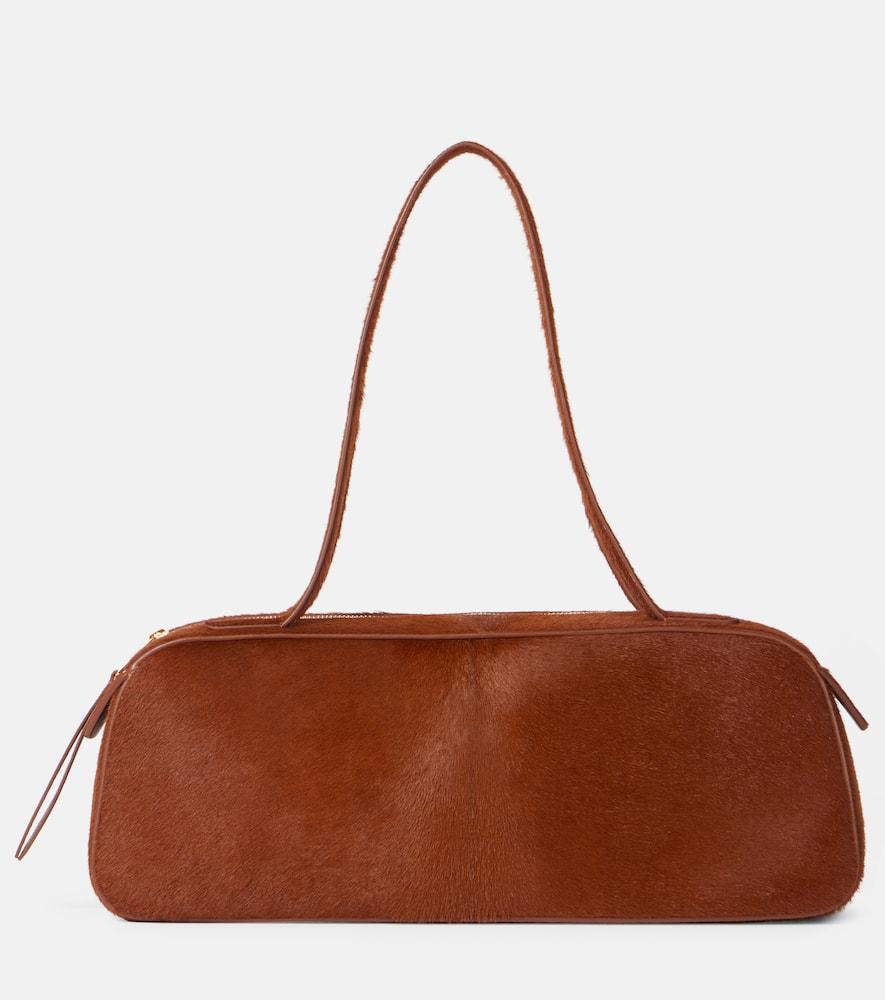 khaite simona calf hair shoulder bag