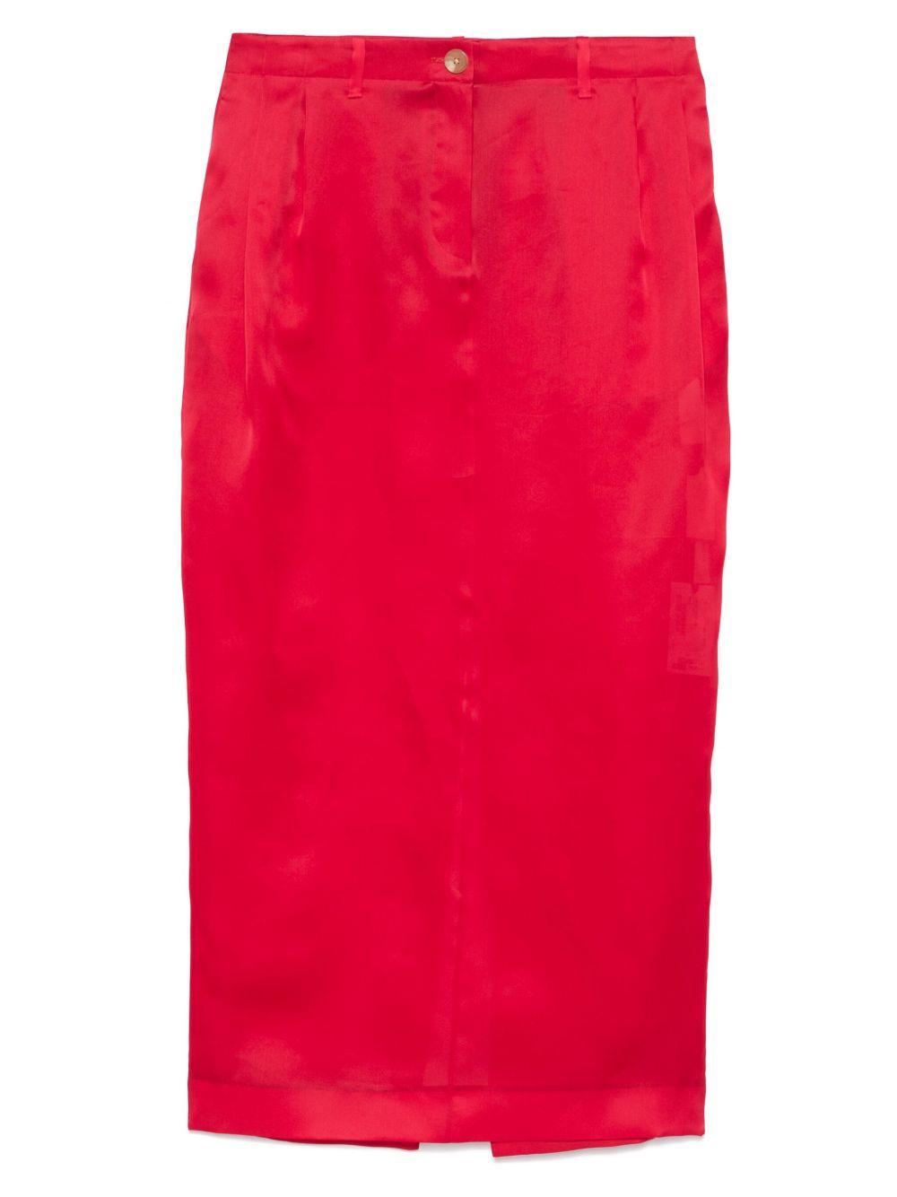khaite skirts red silk - women