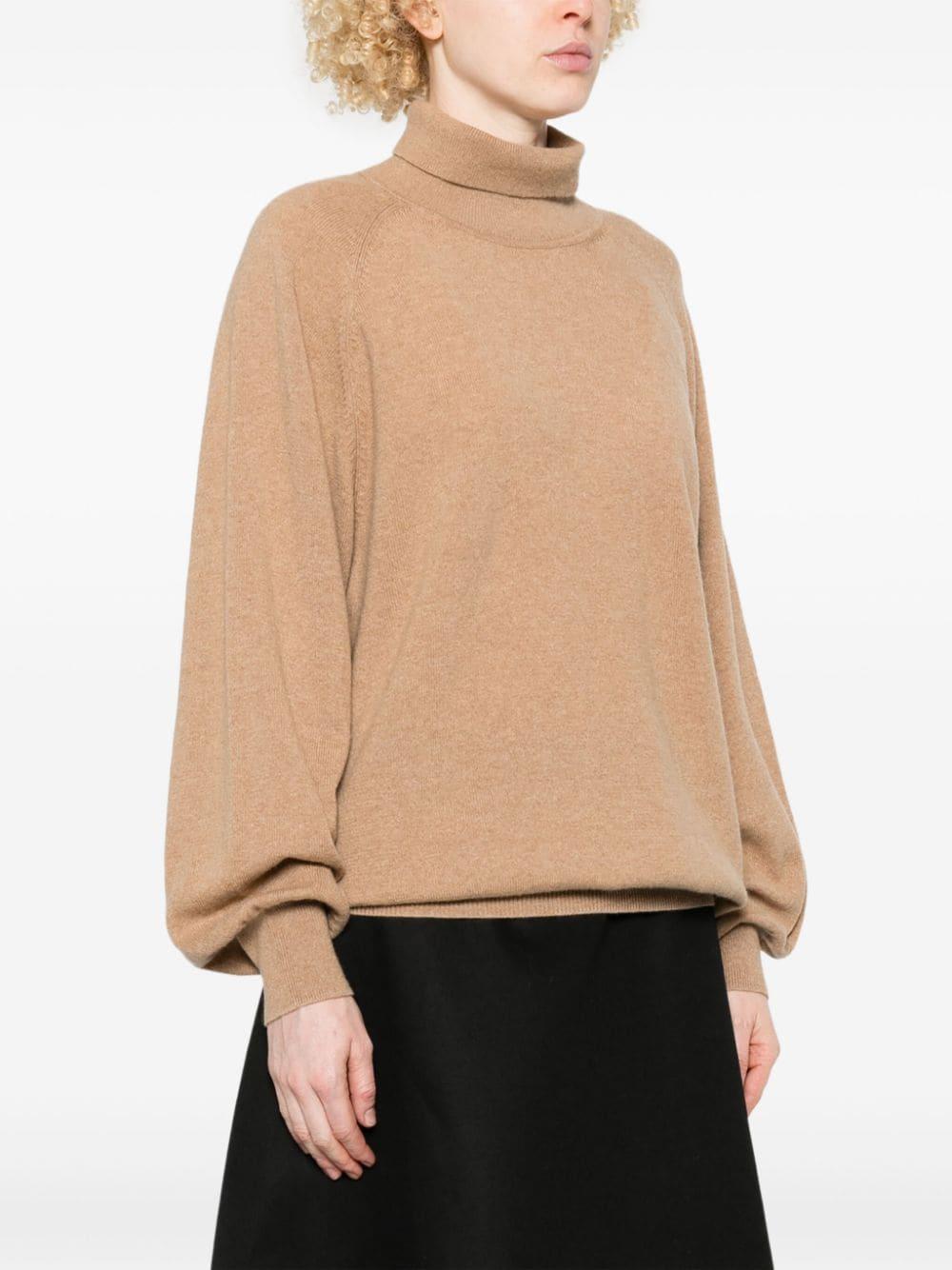 khaite sweaters camel cashmere elastane - women