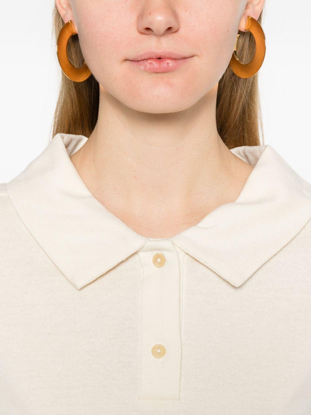khaite t-shirts and polos beige silk - women