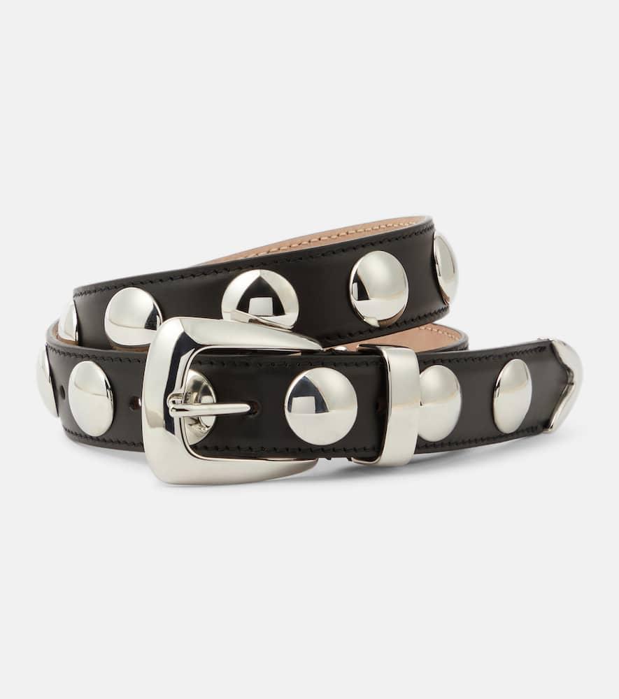 khaite the benny studded leather belt