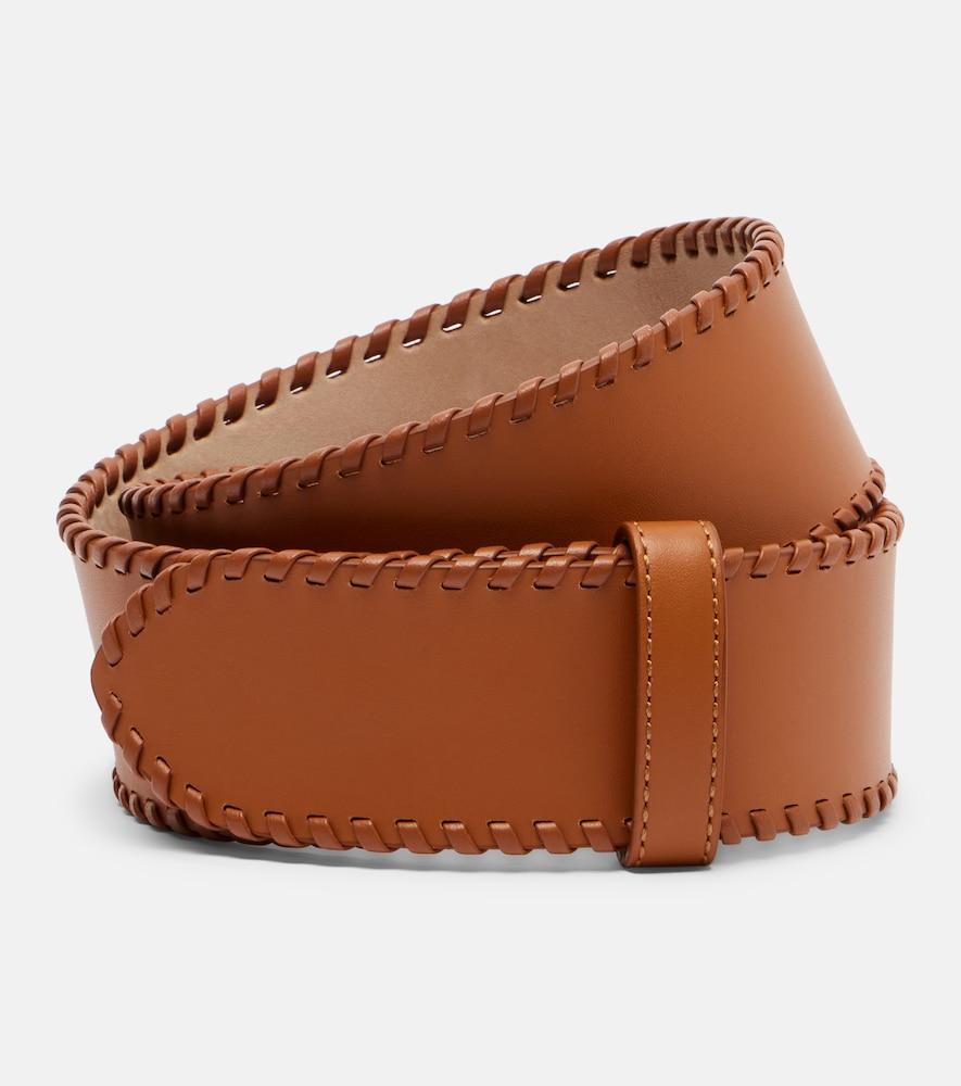 khaite theo leather belt
