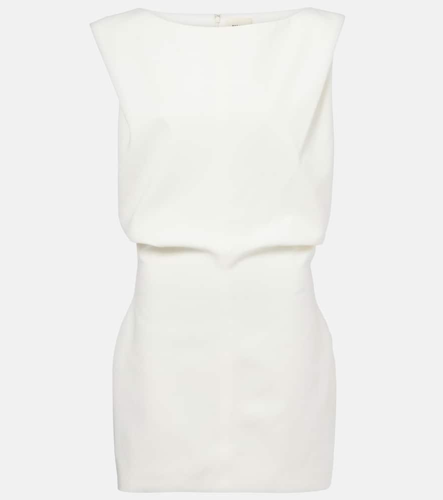 khaite toma cotton canvas minidress