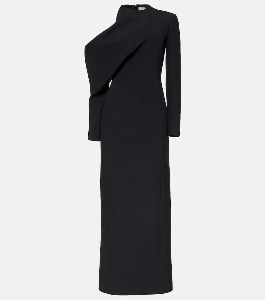 khaite tray asymmetric maxi dress