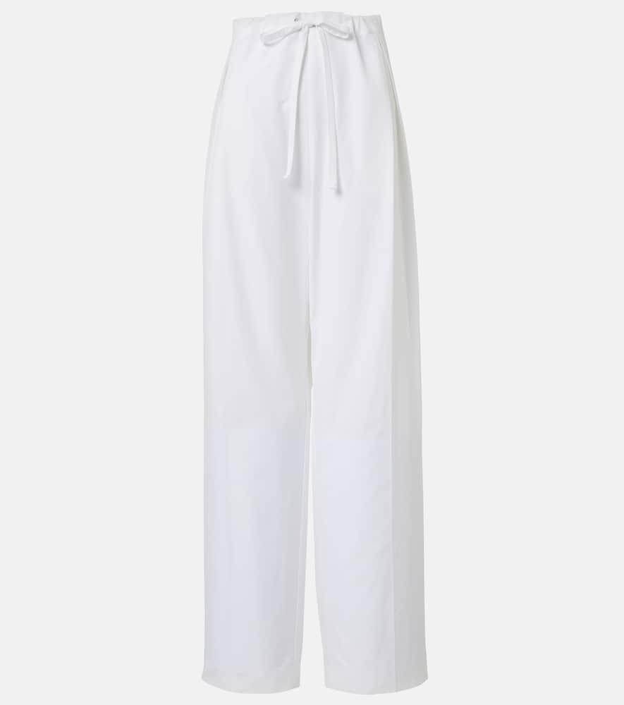 khaite trenton cotton poplin wide