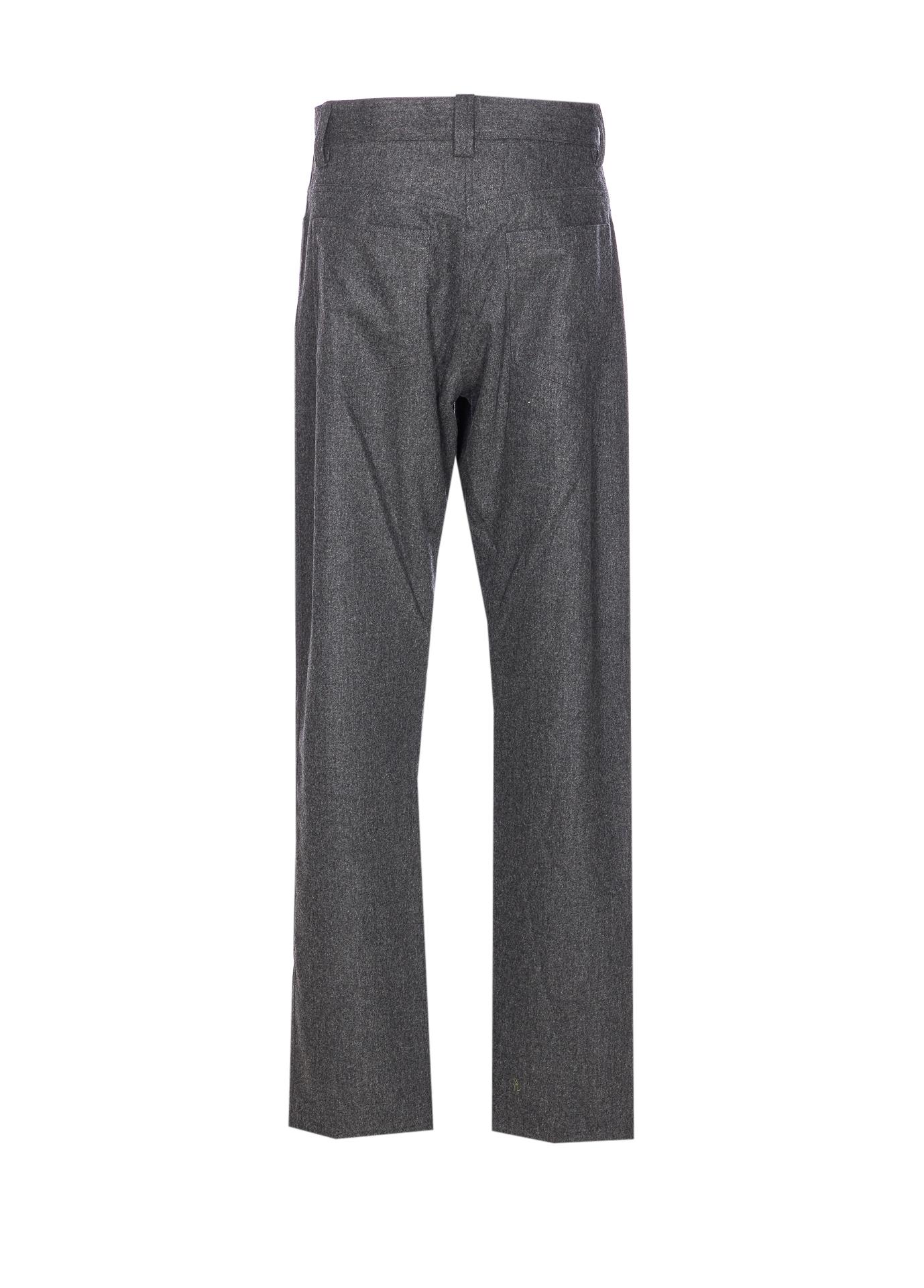 khaite trousers grey virgin wool - women