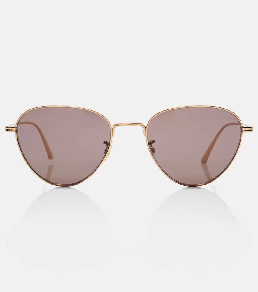 khaite x oliver peoples aviator sunglasses