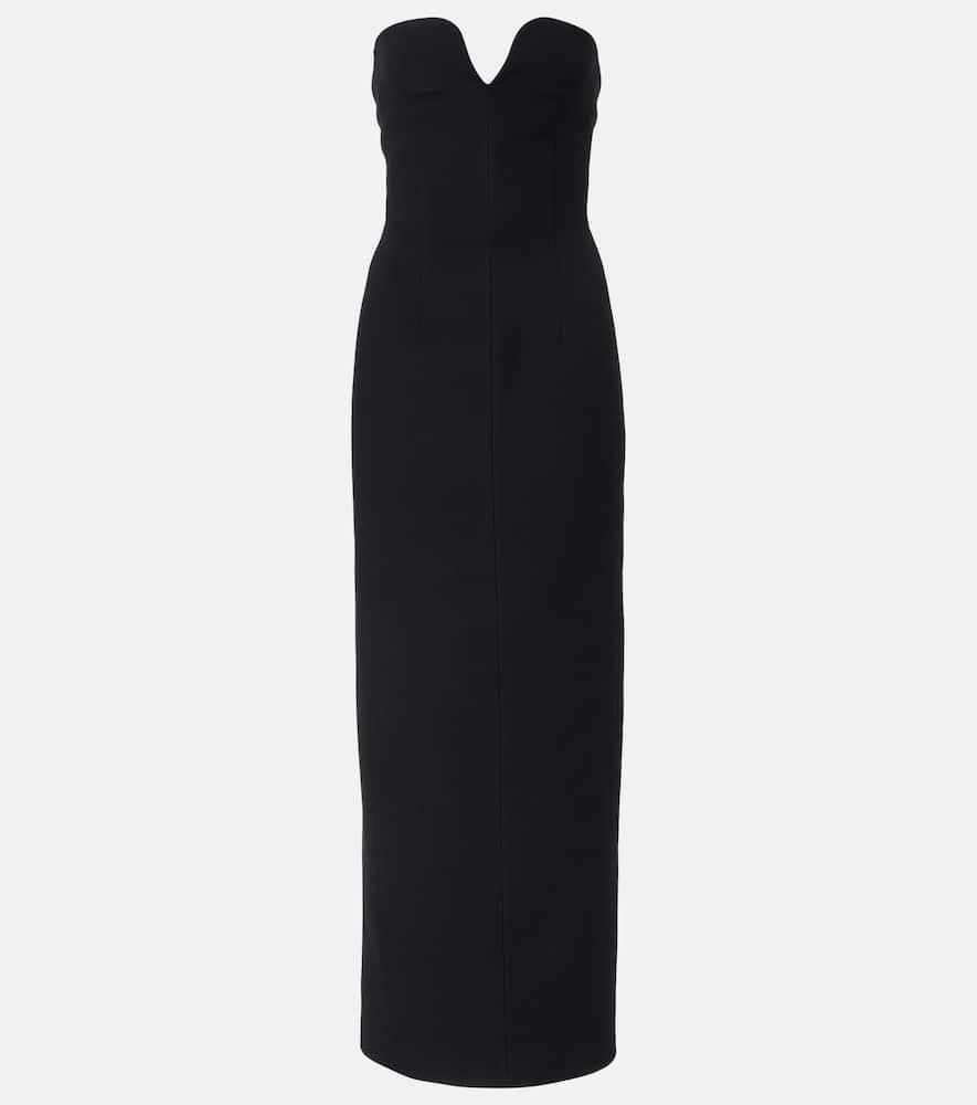 khaite yao strapless maxi dress