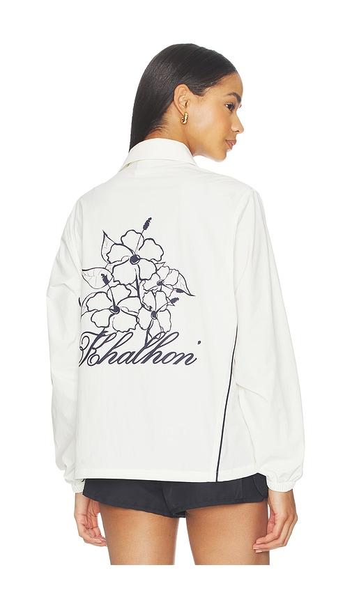 khalhon garden coach jacket in white.