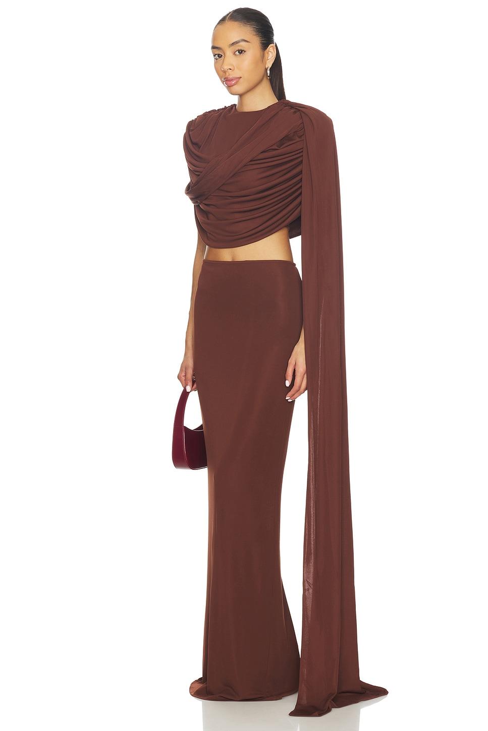 khara long trained jersey top