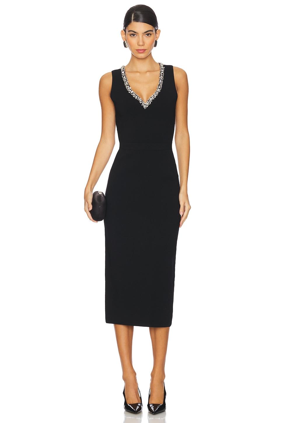 khari sleeveless midi dress