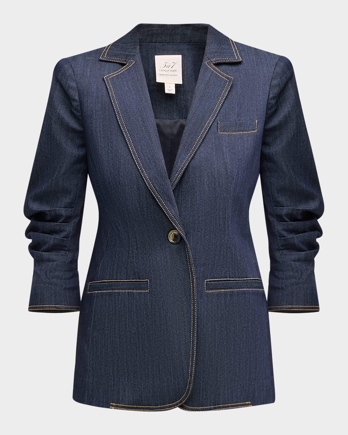 khloe denim blazer