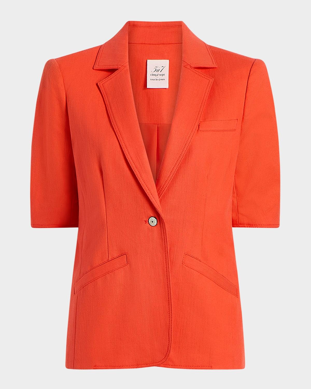 khloe short-sleeve blazer