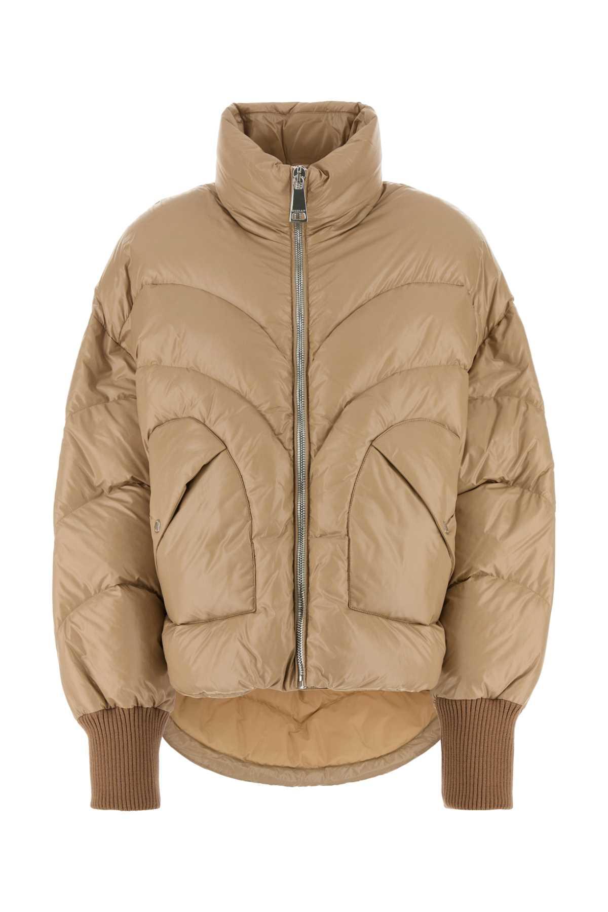 khrisjoy beige nylon down jacket