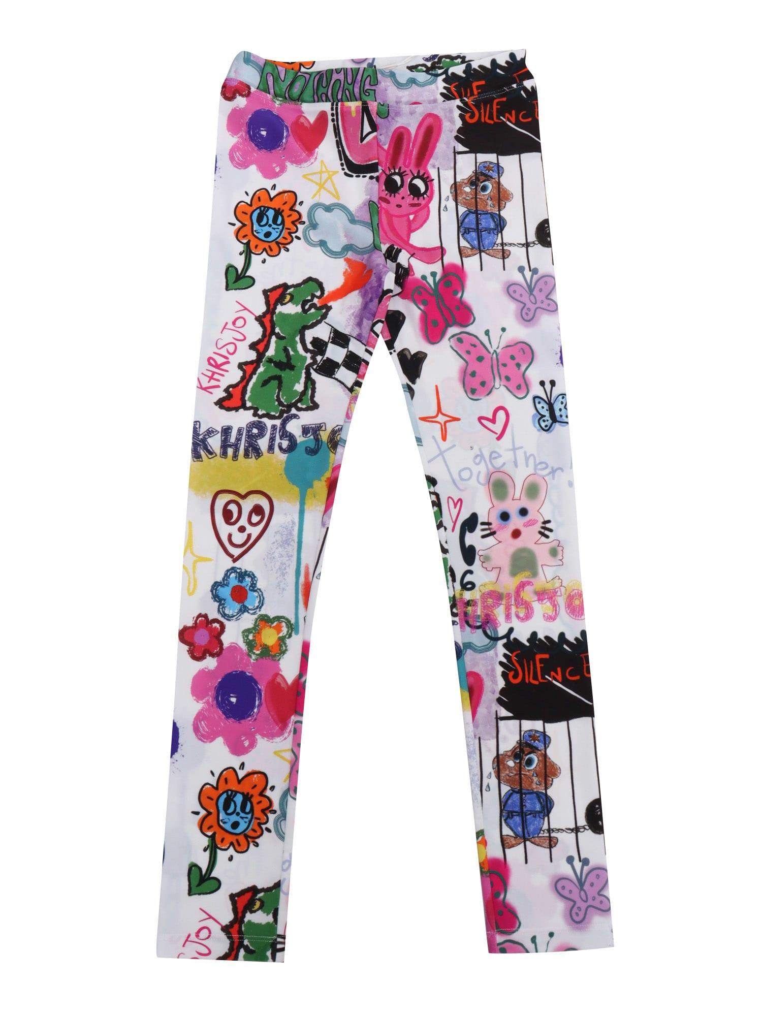 khrisjoy graffiti love leggings