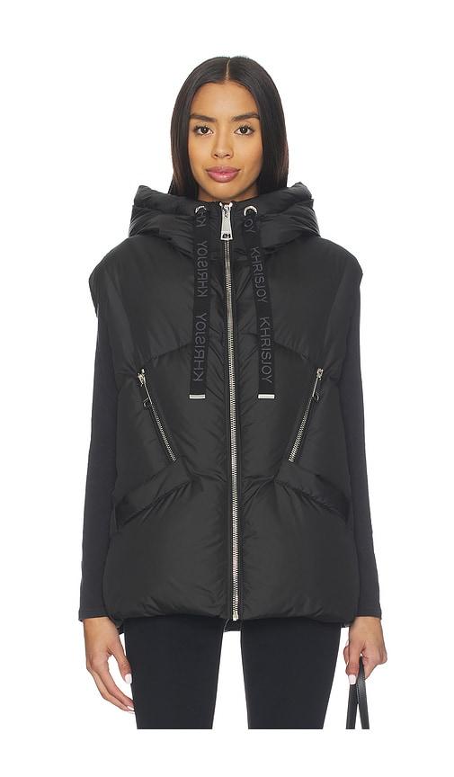 khrisjoy iconic milano vest in black.