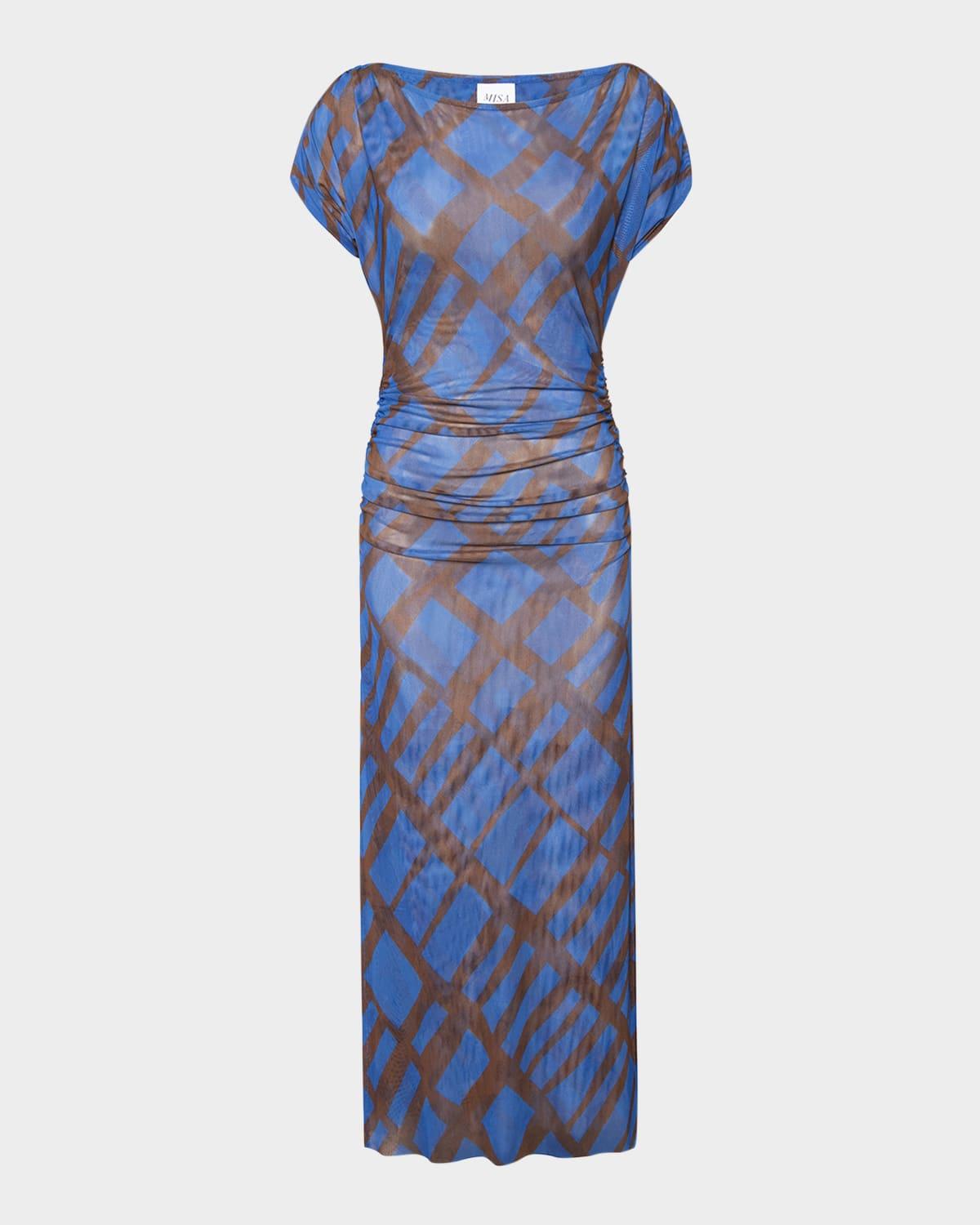 kiana mesh midi dress