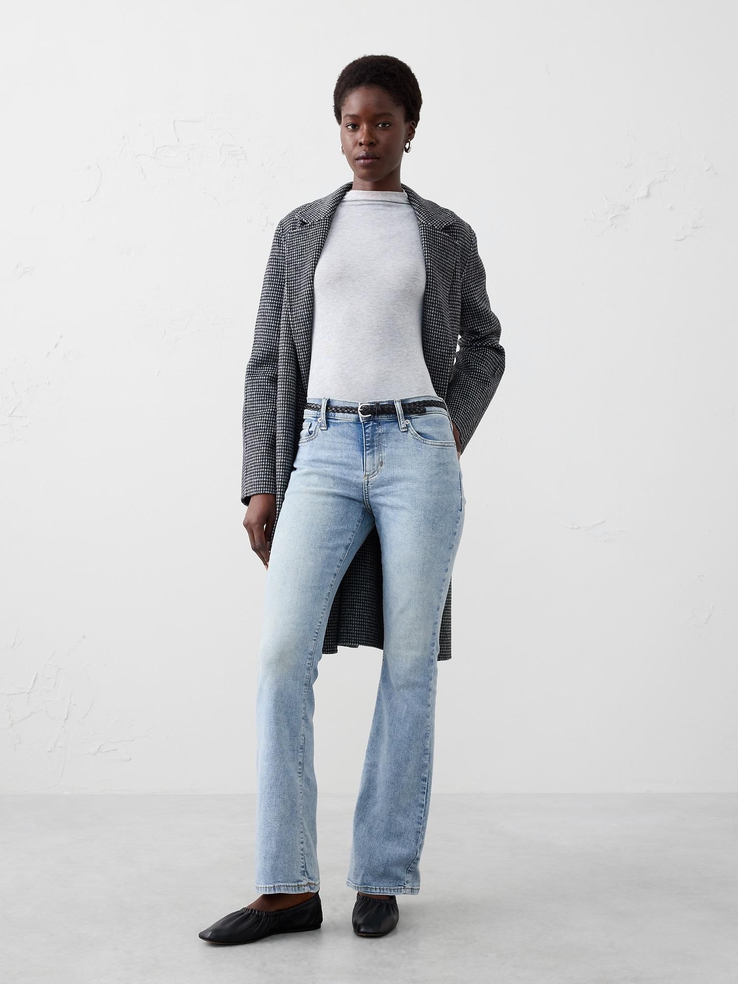 kick flare mid-rise jean