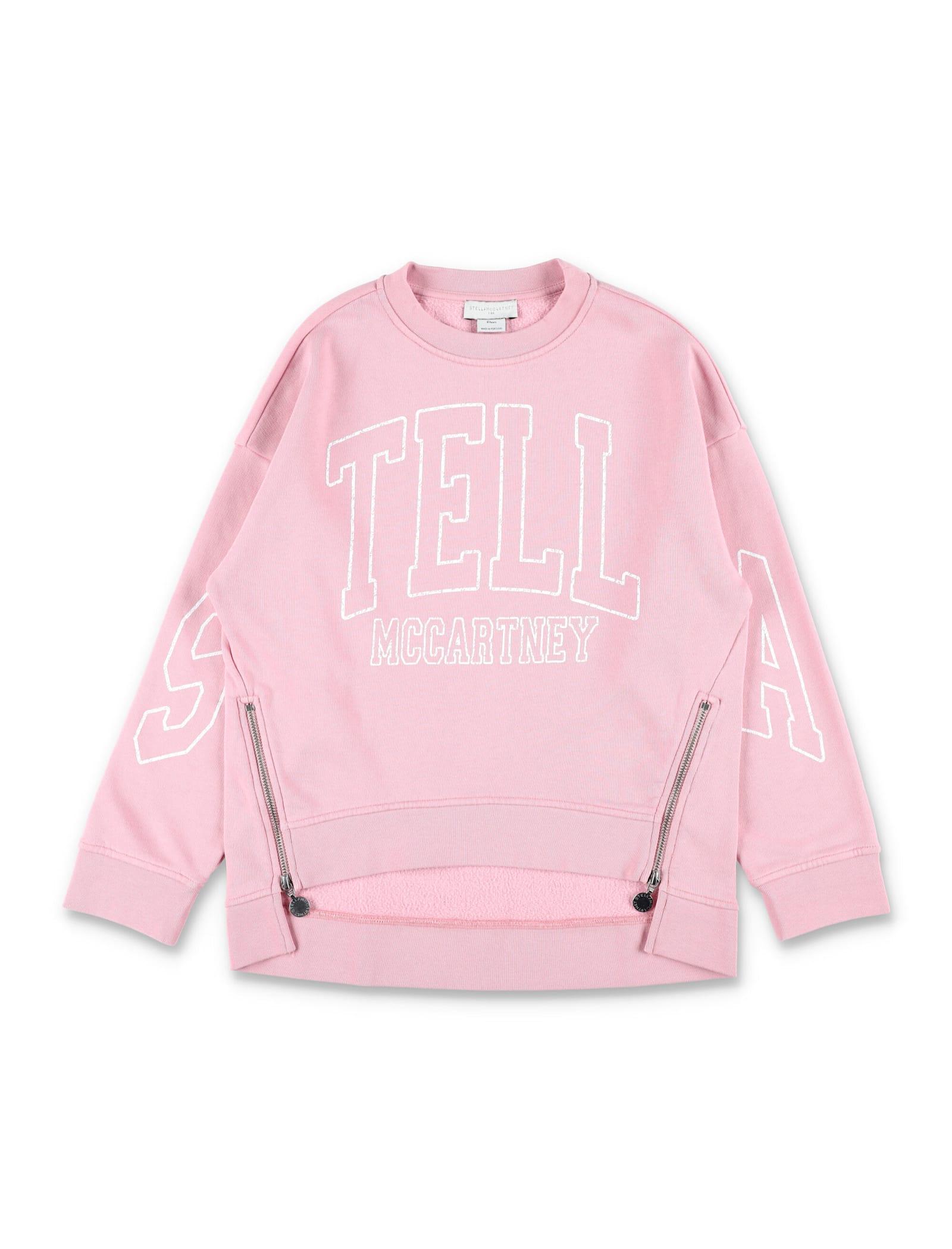kid - stella mccartney kids pink logo sweatshirt
