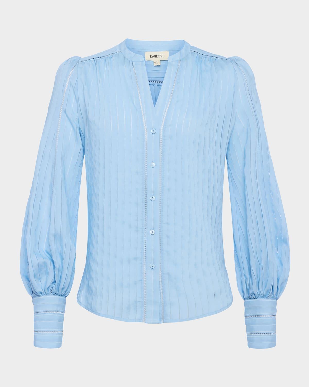 kiera ladder-trim blouse