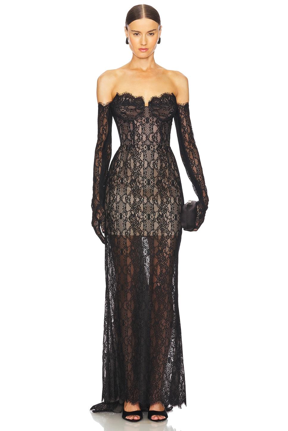 kiera strapless gown